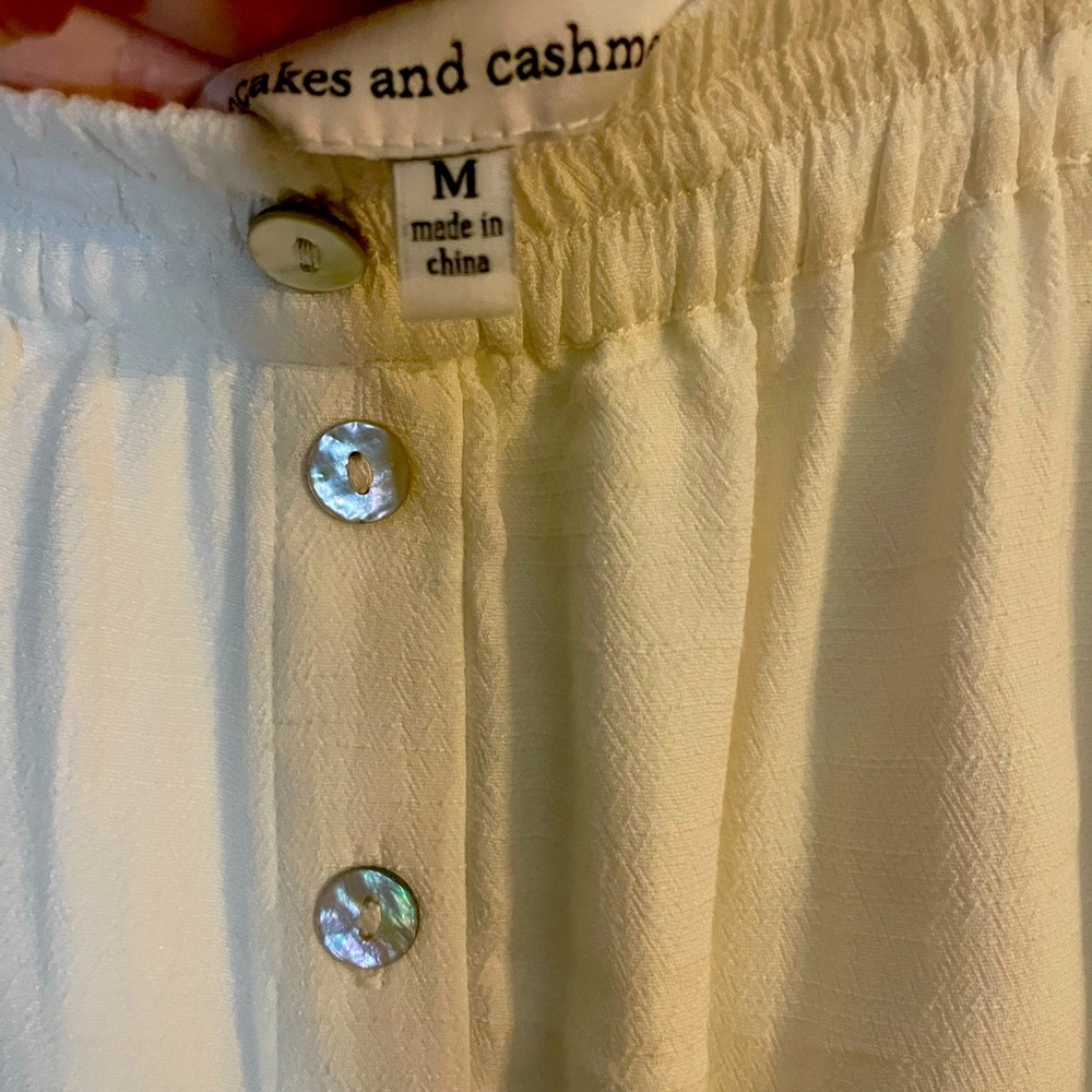 Cupcakes and Cashmere white maxi skirt